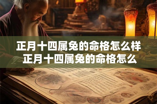 正月十四属兔的命格怎么样 正月十四属兔的命格怎么样呀 正月十四属兔的命格怎么样 正月十四属兔的命格怎么样呀