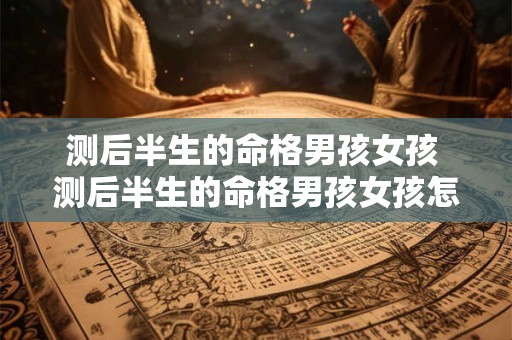 测后半生的命格男孩女孩 测后半生的命格男孩女孩怎么算 测后半生的命格男孩女孩 测后半生的命格男孩女孩怎么算