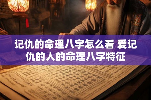 记仇的命理八字怎么看 爱记仇的人的命理八字特征