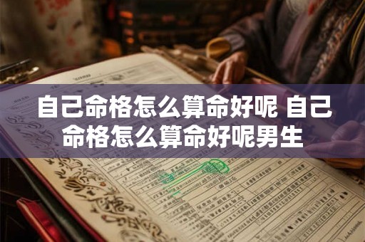自己命格怎么算命好呢 自己命格怎么算命好呢男生 自己命格怎么算命好呢 自己命格怎么算命好呢男生