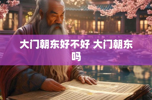 大门朝东好不好 大门朝东吗 大门朝东好不好 大门朝东吗