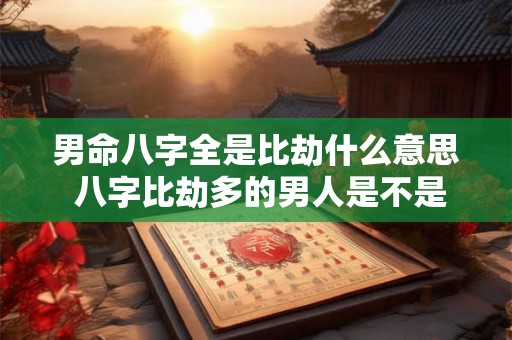 男命八字全是比劫什么意思 八字比劫多的男人是不是绝对不能嫁