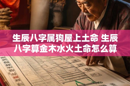 生辰八字属狗屋上土命 生辰八字算金木水火土命怎么算