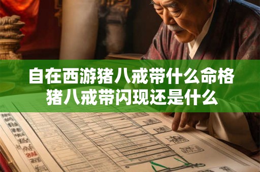 自在西游猪八戒带什么命格 猪八戒带闪现还是什么