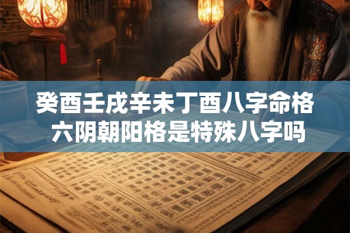 癸酉壬戌辛未丁酉八字命格 六阴朝阳格是特殊八字吗