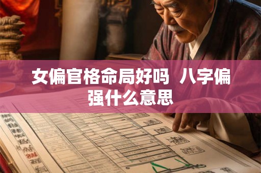 女偏官格命局好吗  八字偏强什么意思