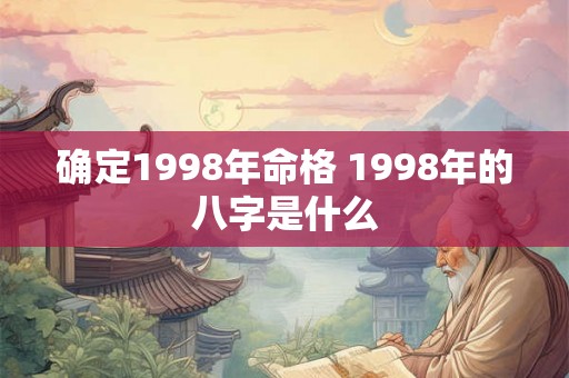 确定1998年命格 1998年的八字是什么 确定1998年命格 1998年的八字是什么