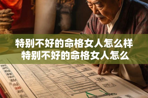 特别不好的命格女人怎么样 特别不好的命格女人怎么样呢
