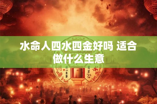 水命人四水四金好吗 适合做什么生意