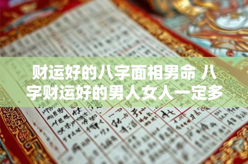 财运好的八字面相男命 八字财运好的男人女人一定多吗 财运好的八字面相男命 八字财运好的男人女人一定多吗