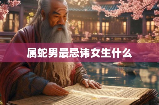 属蛇男最忌讳女生什么 属蛇男最忌讳女生什么