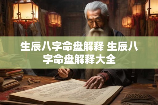 生辰八字命盘解释 生辰八字命盘解释大全 生辰八字命盘解释 生辰八字命盘解释大全