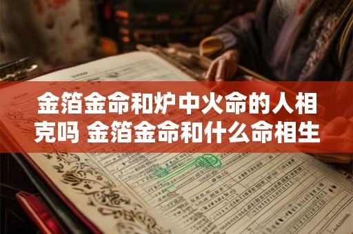 金箔金命和炉中火命的人相克吗 金箔金命和什么命相生 金箔金命和炉中火命的人相克吗 金箔金命和什么命相生