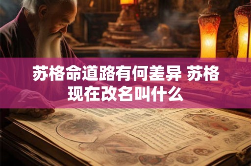 苏格命道路有何差异 苏格现在改名叫什么