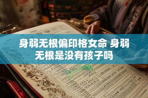 身弱无根偏印格女命 身弱无根是没有孩子吗
