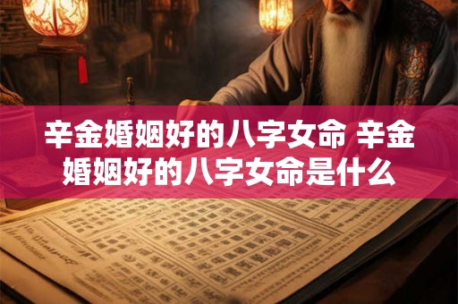 辛金婚姻好的八字女命 辛金婚姻好的八字女命是什么 辛金婚姻好的八字女命 辛金婚姻好的八字女命是什么