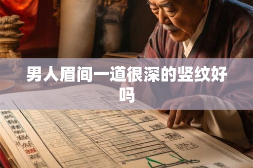 男人眉间一道很深的竖纹好吗 男人眉间一道很深的竖纹好吗