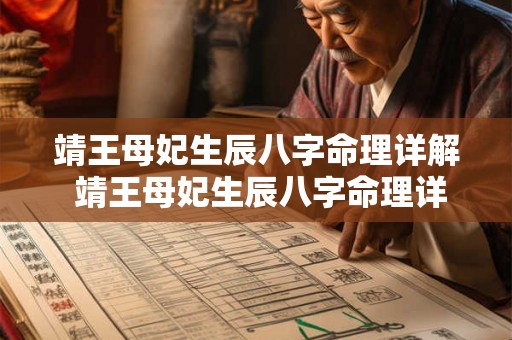 靖王母妃生辰八字命理详解 靖王母妃生辰八字命理详解大全