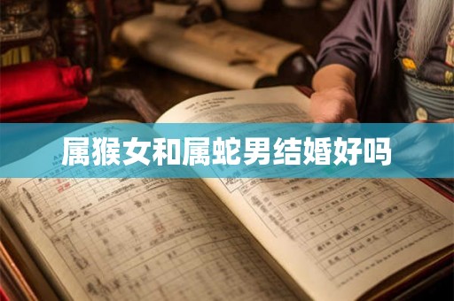 属猴女和属蛇男结婚好吗 属猴女和属蛇男结婚好吗