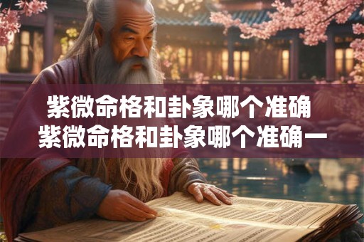 紫微命格和卦象哪个准确 紫微命格和卦象哪个准确一点 紫微命格和卦象哪个准确 紫微命格和卦象哪个准确一点