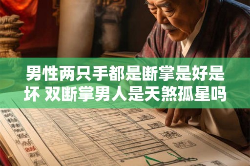 男性两只手都是断掌是好是坏 双断掌男人是天煞孤星吗 男性两只手都是断掌是好是坏 双断掌男人是天煞孤星吗