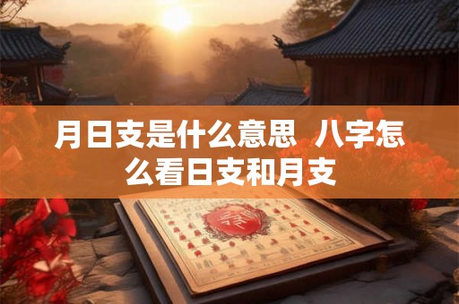 月日支是什么意思  八字怎么看日支和月支