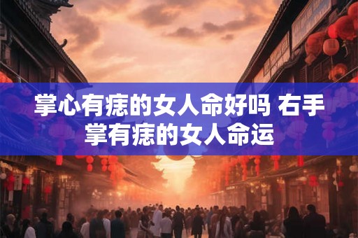 掌心有痣的女人命好吗 右手掌有痣的女人命运