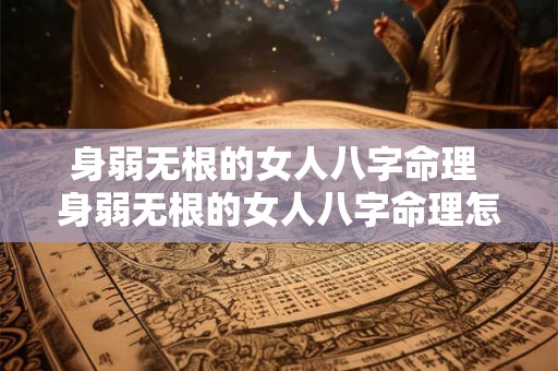 身弱无根的女人八字命理 身弱无根的女人八字命理怎么样