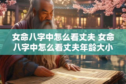 女命八字中怎么看丈夫 女命八字中怎么看丈夫年龄大小 女命八字中怎么看丈夫 女命八字中怎么看丈夫年龄大小