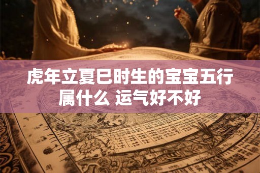 虎年立夏巳时生的宝宝五行属什么 运气好不好 虎年立夏巳时生的宝宝五行属什么 运气好不好
