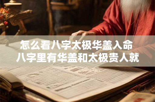 怎么看八字太极华盖入命 八字里有华盖和太极贵人就一定修道 怎么看八字太极华盖入命 八字里有华盖和太极贵人就一定修道