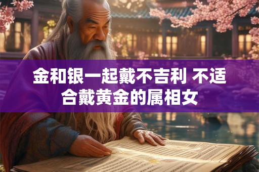 金和银一起戴不吉利 不适合戴黄金的属相女