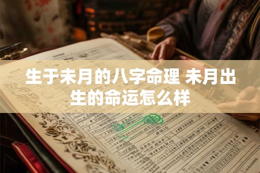 生于未月的八字命理 未月出生的命运怎么样 生于未月的八字命理 未月出生的命运怎么样