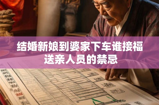 结婚新娘到婆家下车谁接福 送亲人员的禁忌
