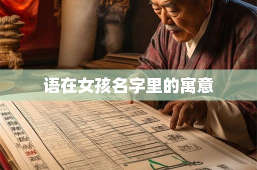 语在女孩名字里的寓意