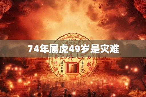 74年属虎49岁是灾难 74年属虎49岁是灾难
