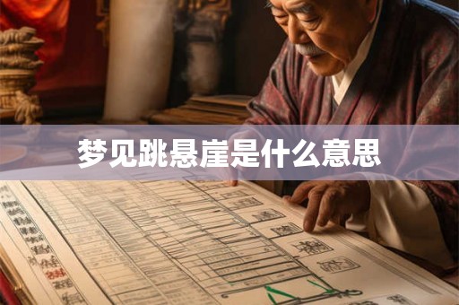 梦见跳悬崖是什么意思 梦见跳悬崖是什么意思