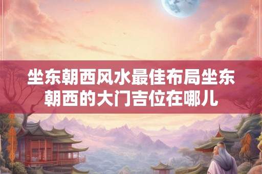 坐东朝西风水最佳布局坐东朝西的大门吉位在哪儿