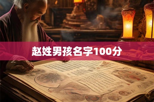 赵姓男孩名字100分 赵姓男孩名字100分