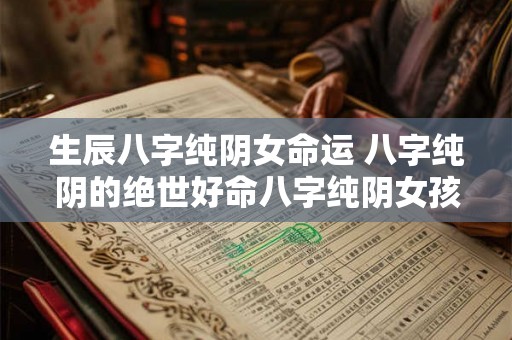 生辰八字纯阴女命运 八字纯阴的绝世好命八字纯阴女孩命是鬼道 生辰八字纯阴女命运 八字纯阴的绝世好命八字纯阴女孩命是鬼道
