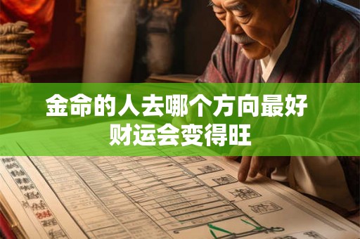金命的人去哪个方向最好 财运会变得旺 金命的人去哪个方向最好 财运会变得旺