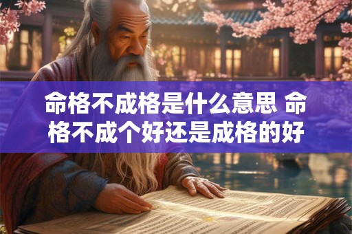 命格不成格是什么意思 命格不成个好还是成格的好 命格不成格是什么意思 命格不成个好还是成格的好