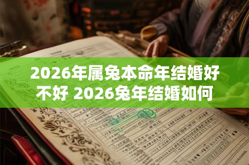 2026年属兔本命年结婚好不好 2026兔年结婚如何