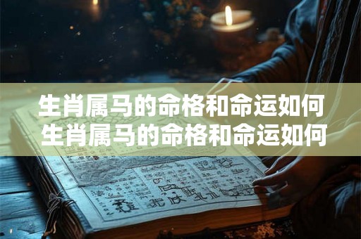 生肖属马的命格和命运如何 生肖属马的命格和命运如何呢 生肖属马的命格和命运如何 生肖属马的命格和命运如何呢