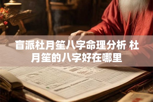 盲派杜月笙八字命理分析 杜月笙的八字好在哪里 盲派杜月笙八字命理分析 杜月笙的八字好在哪里