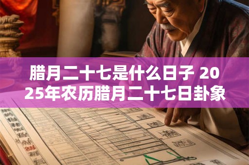 腊月二十七是什么日子 2025年农历腊月二十七日卦象 腊月二十七是什么日子 2025年农历腊月二十七日卦象