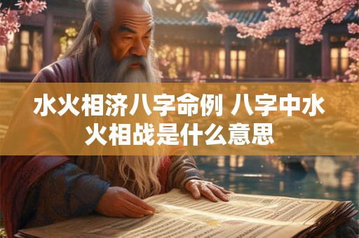 水火相济八字命例 八字中水火相战是什么意思 水火相济八字命例 八字中水火相战是什么意思