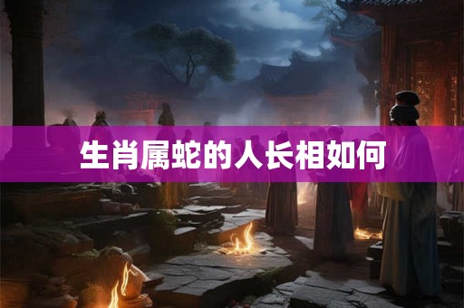 生肖属蛇的人长相如何