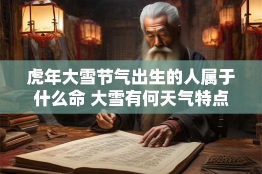 虎年大雪节气出生的人属于什么命 大雪有何天气特点