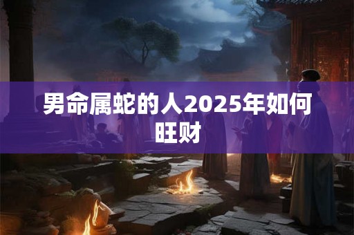 男命属蛇的人2025年如何旺财